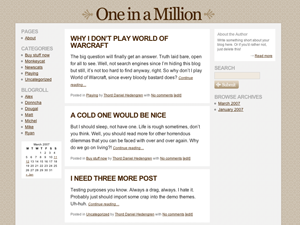 One in a Million theme for WordPress preview image