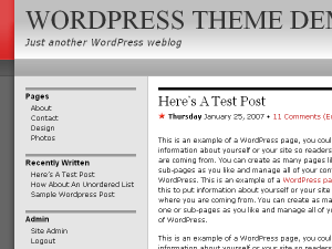Redbook theme for WordPress preview image