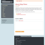 College Theme for WordPress image preview