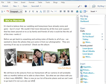 Windows Live Writer Blog Editor