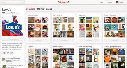 Lowe's Pinterest Marketing Board